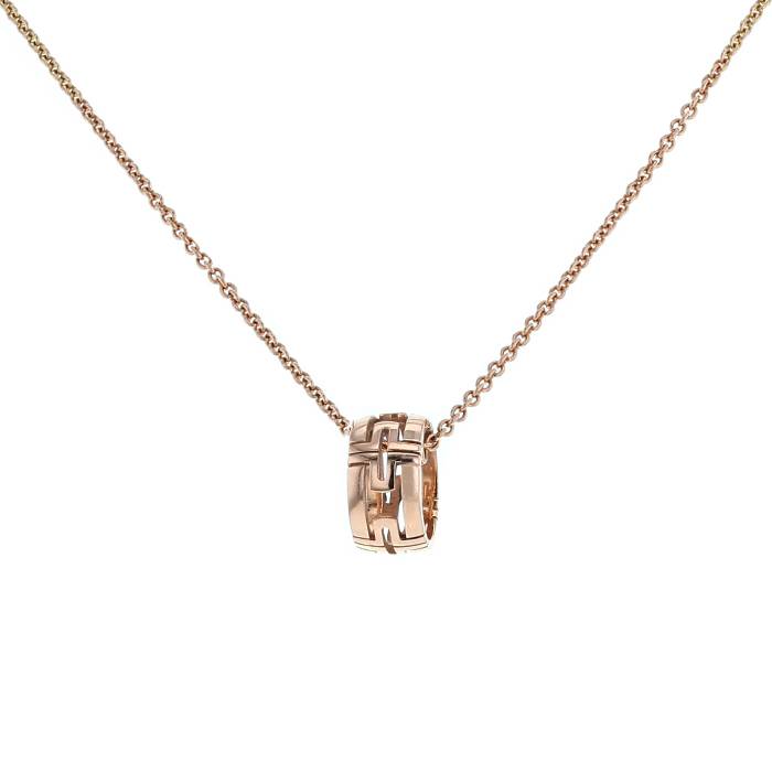 [LUXORA]PARENTESI NECKLACE PINK GOLD