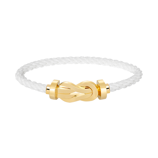 [LUXORA]CHANCE LARGE 8 FIGURE BUCKLE NO DIAMOND BRACELET GOLD