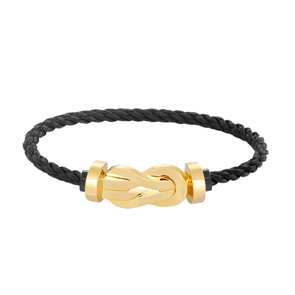 [LUXORA]CHANCE LARGE 8 FIGURE BUCKLE NO DIAMOND BRACELET GOLD