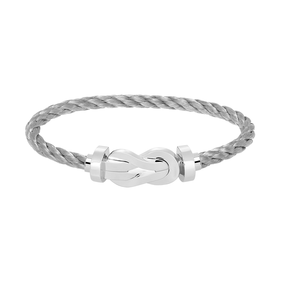 [LUXORA]CHANCE LARGE 8 FIGURE BUCKLE NO DIAMOND BRACELET SILVER