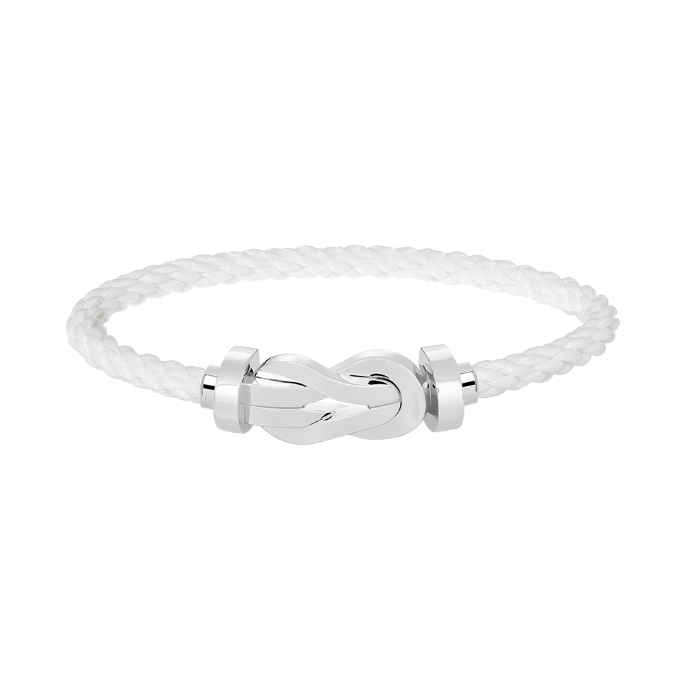 [LUXORA]CHANCE LARGE 8 FIGURE BUCKLE NO DIAMOND BRACELET SILVER