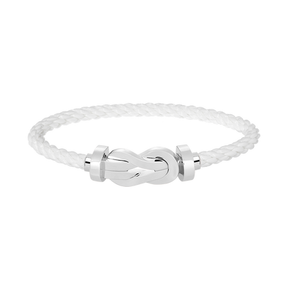 [LUXORA]CHANCE LARGE 8 FIGURE BUCKLE NO DIAMOND BRACELET SILVER
