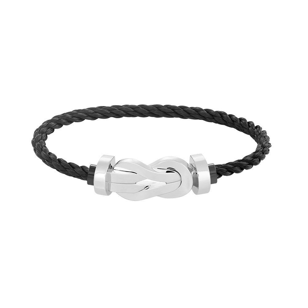 [LUXORA]CHANCE LARGE 8 FIGURE BUCKLE NO DIAMOND BRACELET SILVER