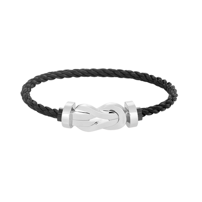 [LUXORA]CHANCE LARGE 8 FIGURE BUCKLE NO DIAMOND BRACELET SILVER