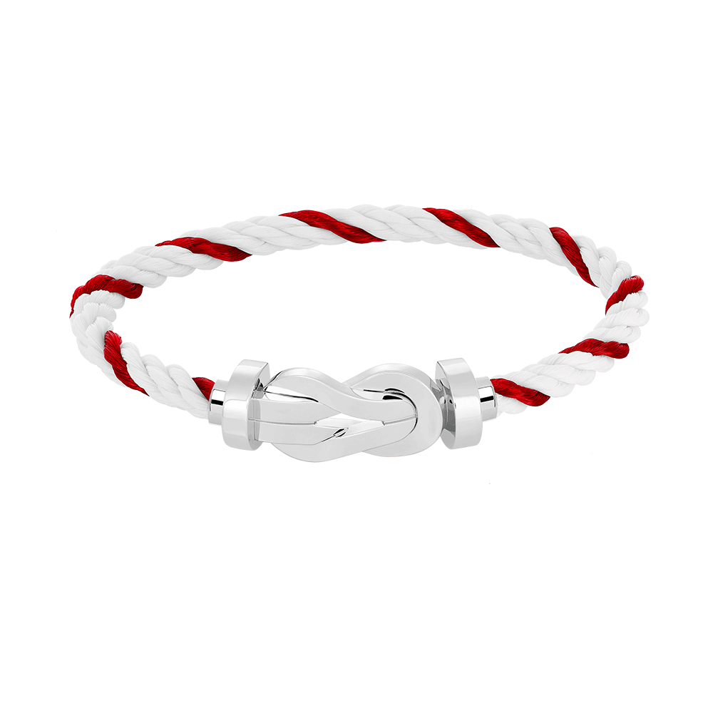 [LUXORA]CHANCE LARGE 8 FIGURE BUCKLE NO DIAMOND BRACELET SILVER