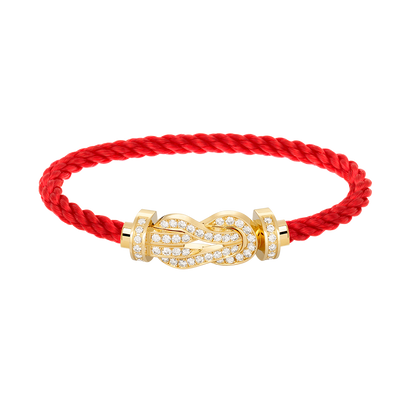 [LUXORA]CHANCE LARGE 8 FIGURE BUCKLE FULLDIAMOND BRACELET GOLD