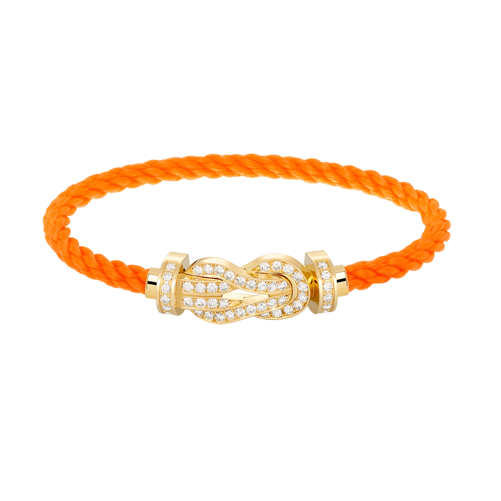 [LUXORA]CHANCE LARGE 8 FIGURE BUCKLE FULLDIAMOND BRACELET GOLD