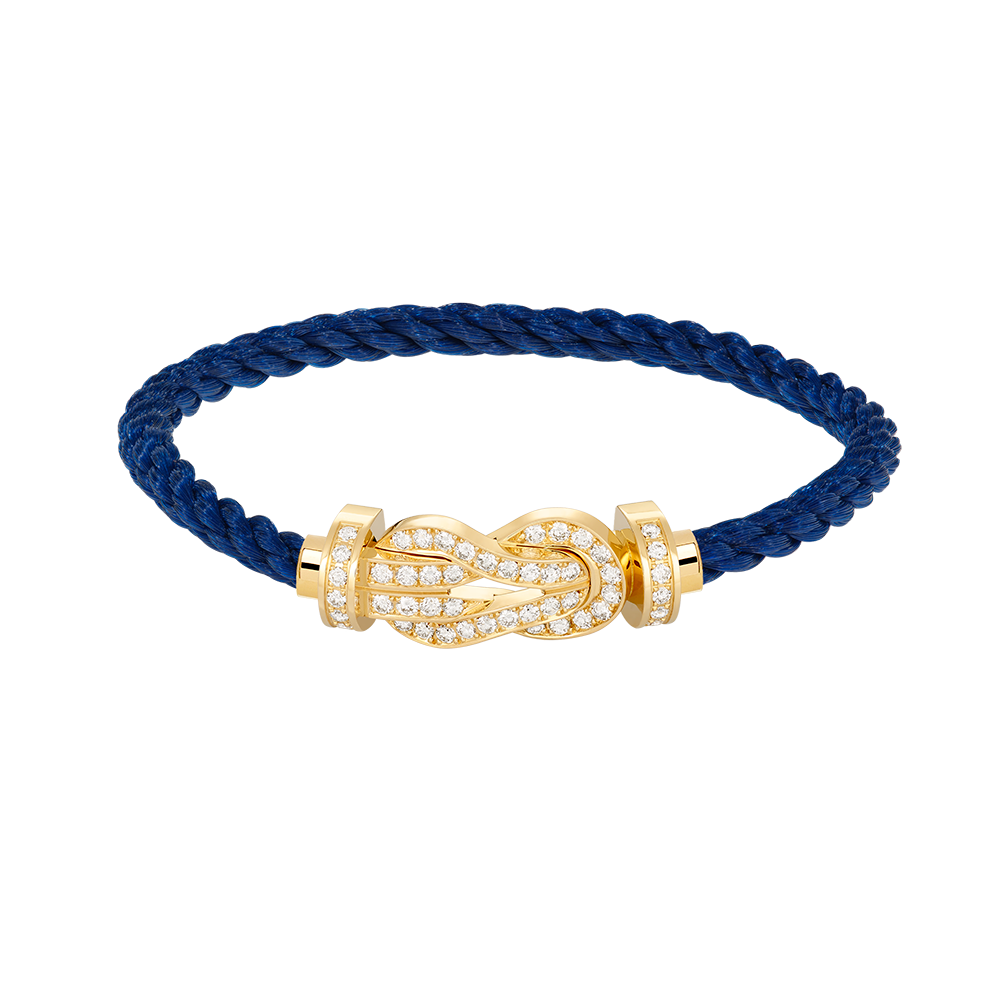 [LUXORA]CHANCE LARGE 8 FIGURE BUCKLE FULLDIAMOND BRACELET GOLD