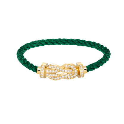 [LUXORA]CHANCE LARGE 8 FIGURE BUCKLE FULLDIAMOND BRACELET GOLD