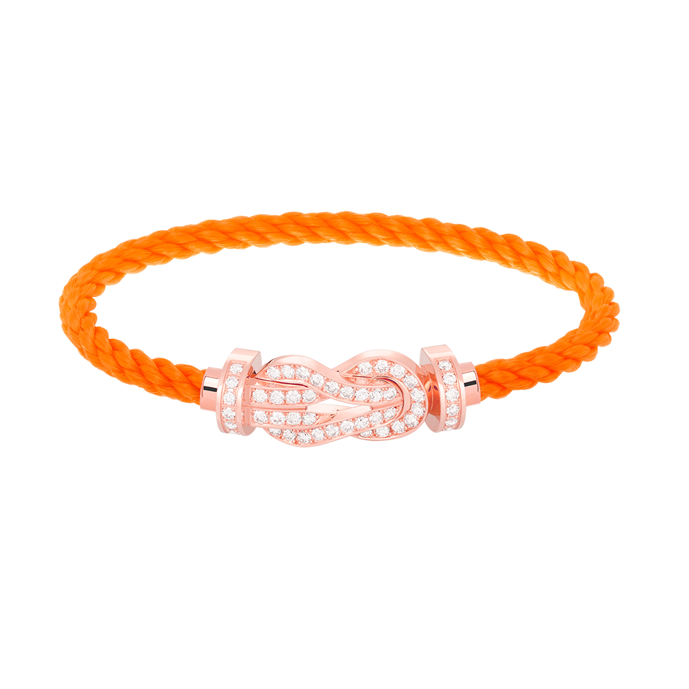 [LUXORA]CHANCE LARGE 8 FIGURE BUCKLE FULL DIAMOND BRACELET ROSE GOLD