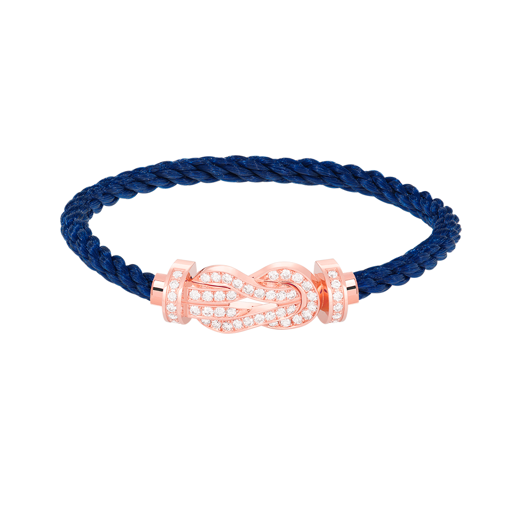 [LUXORA]CHANCE LARGE 8 FIGURE BUCKLE FULL DIAMOND BRACELET ROSE GOLD