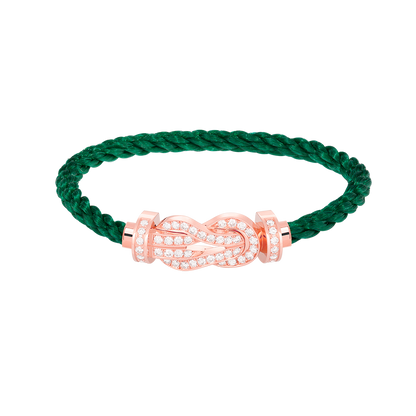 [LUXORA]CHANCE LARGE 8 FIGURE BUCKLE FULL DIAMOND BRACELET ROSE GOLD