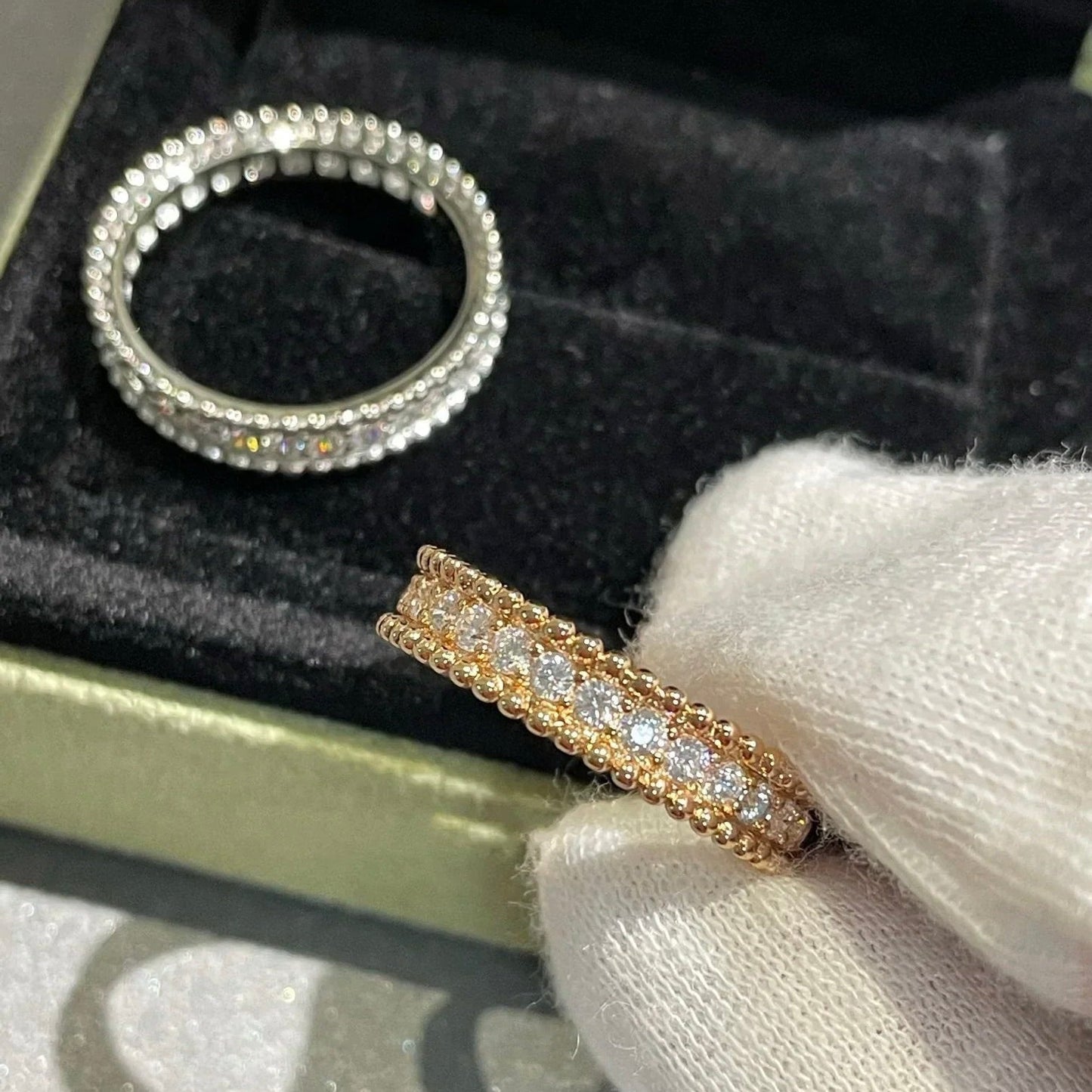 [LUXORA]PERLEE DIAMOND SILVER RING