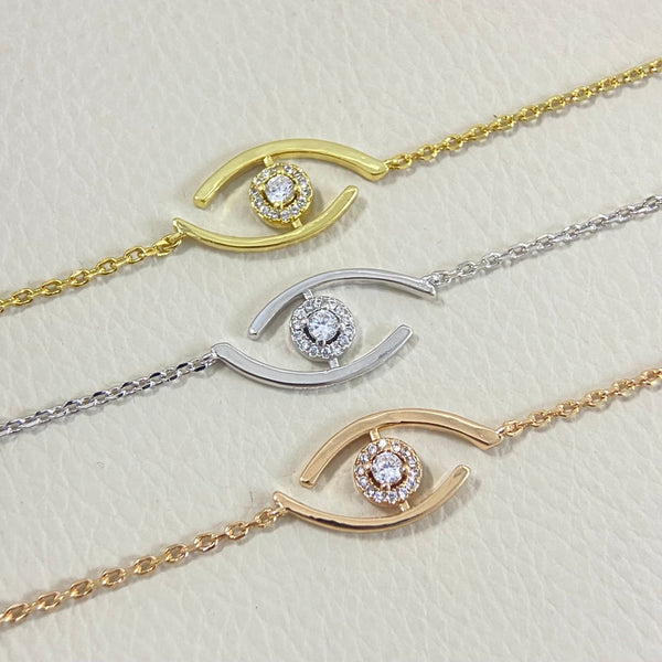 [LUXORA]Demo Eye Pave-Set Diamond Bracelet