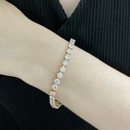 [LUXORA jewelrys]TENNIS BRACELET WITH FULL DIAMOND SETTING