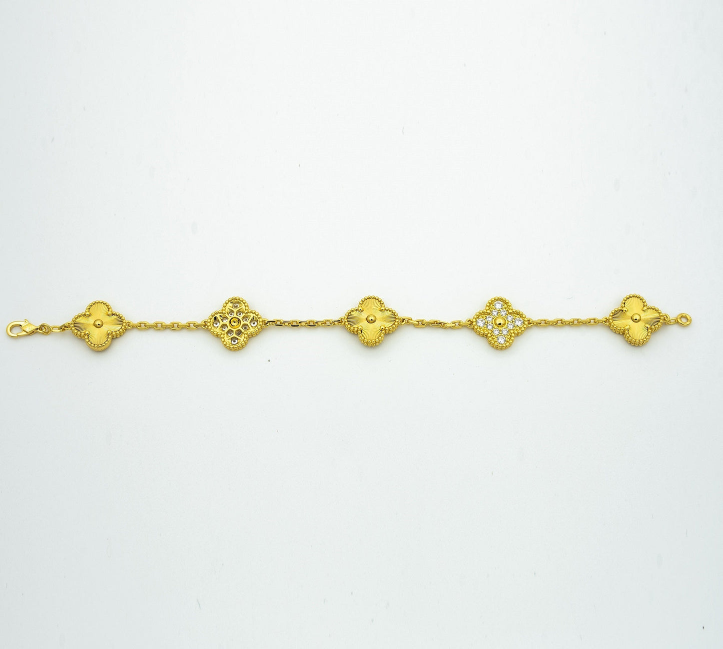 [LUXORA] CLOVER 5 MOTIF LASER BRACELET COLLECTION