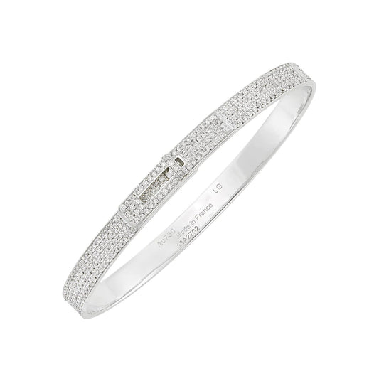 [LUXORA]HM KELLY BRACELET IN SILVER AND FULL PAVE DIAMOND
