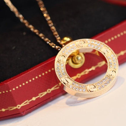 [LUXORA]LOVE NECKLACE ADJUSTABLE ROSE GOLD