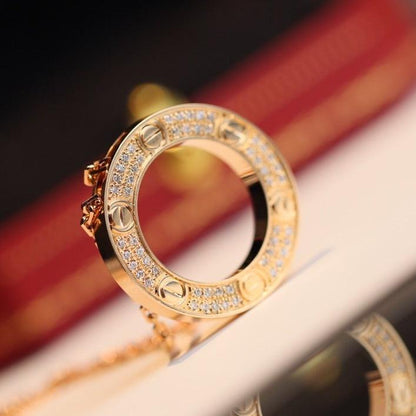 [LUXORA]LOVE NECKLACE ADJUSTABLE ROSE GOLD