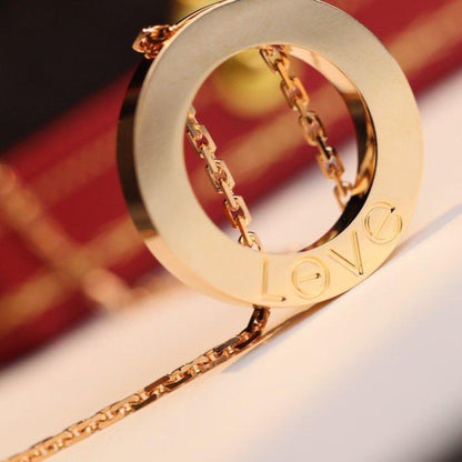 [LUXORA]LOVE NECKLACE ADJUSTABLE ROSE GOLD