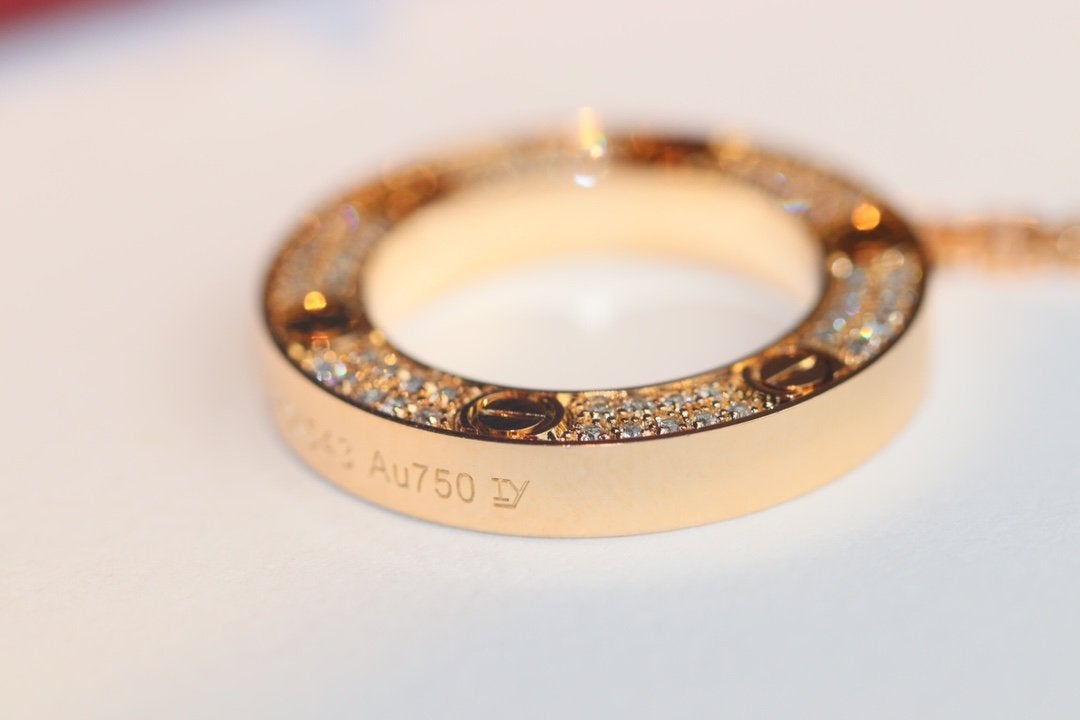 [LUXORA]LOVE NECKLACE ADJUSTABLE ROSE GOLD