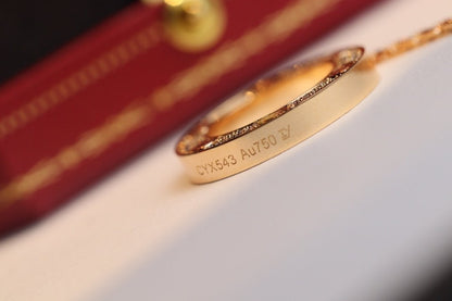 [LUXORA]LOVE NECKLACE ADJUSTABLE ROSE GOLD