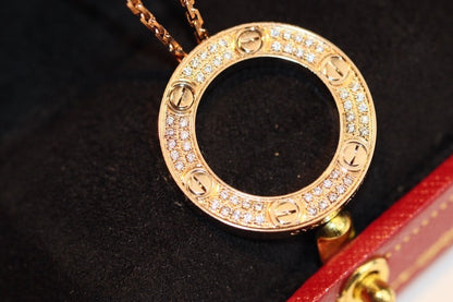 [LUXORA]LOVE NECKLACE ADJUSTABLE ROSE GOLD
