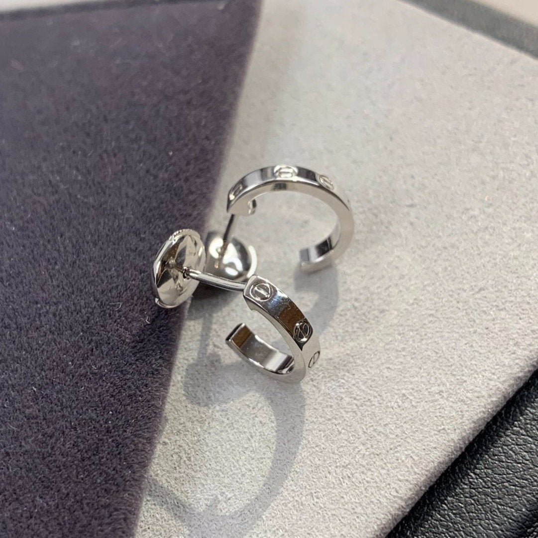 [LUXORA]LOVE EARRINGS 2.65MM SILVER
