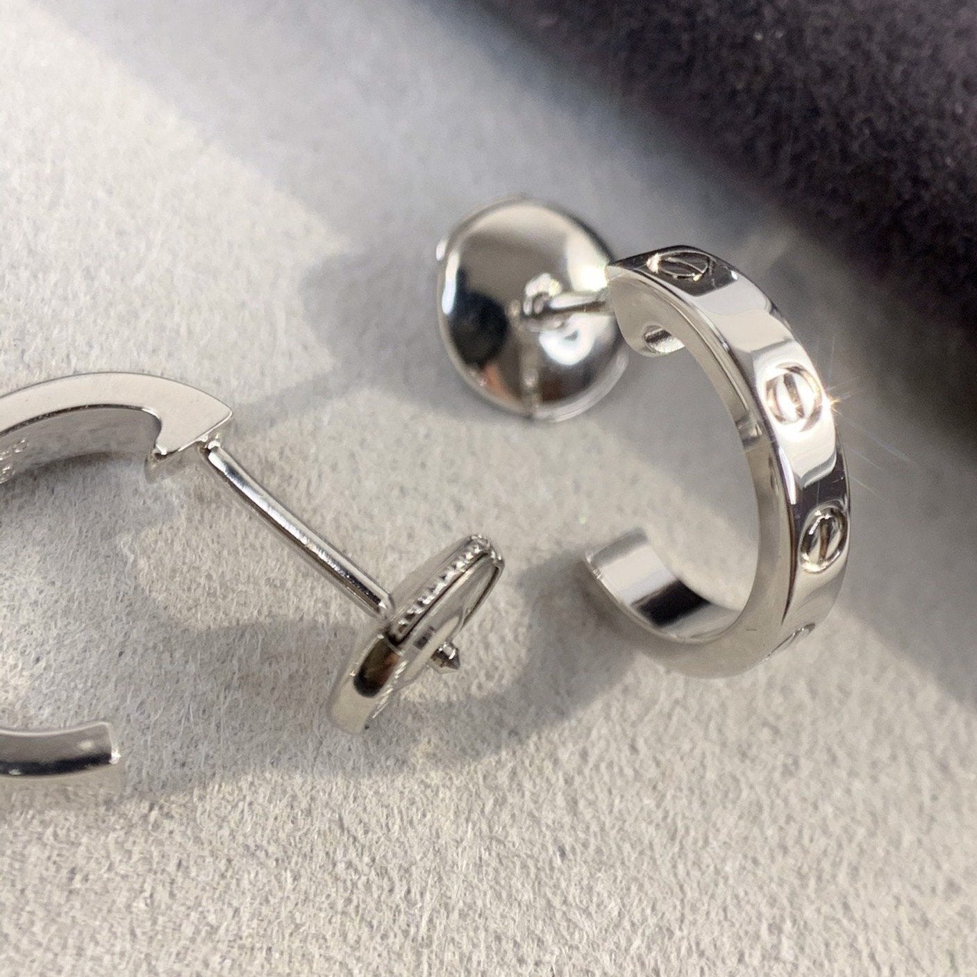 [LUXORA]LOVE EARRINGS 2.65MM SILVER