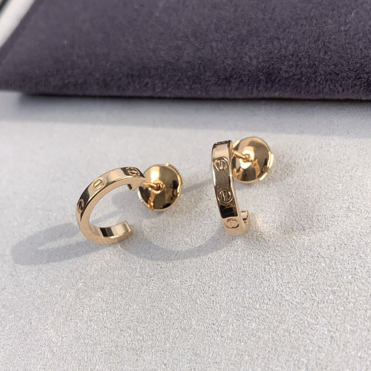 [LUXORA]LOVE EARRINGS 2.65MM PINK GOLD