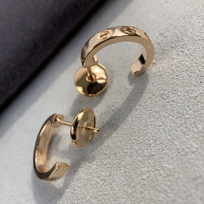 [LUXORA]LOVE EARRINGS 2.65MM PINK GOLD