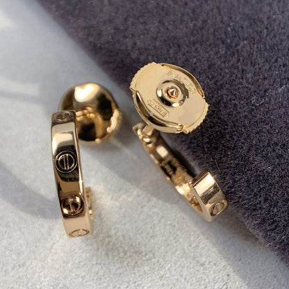 [LUXORA]LOVE EARRINGS 2.65MM PINK GOLD