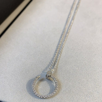 [LUXORA]JUSTE NECKLACE SILVER DIAMONDS