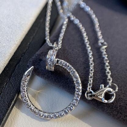 [LUXORA]JUSTE NECKLACE SILVER DIAMONDS