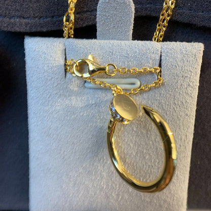[LUXORA]JUSTE NECKLACE GOLD DIAMONDS
