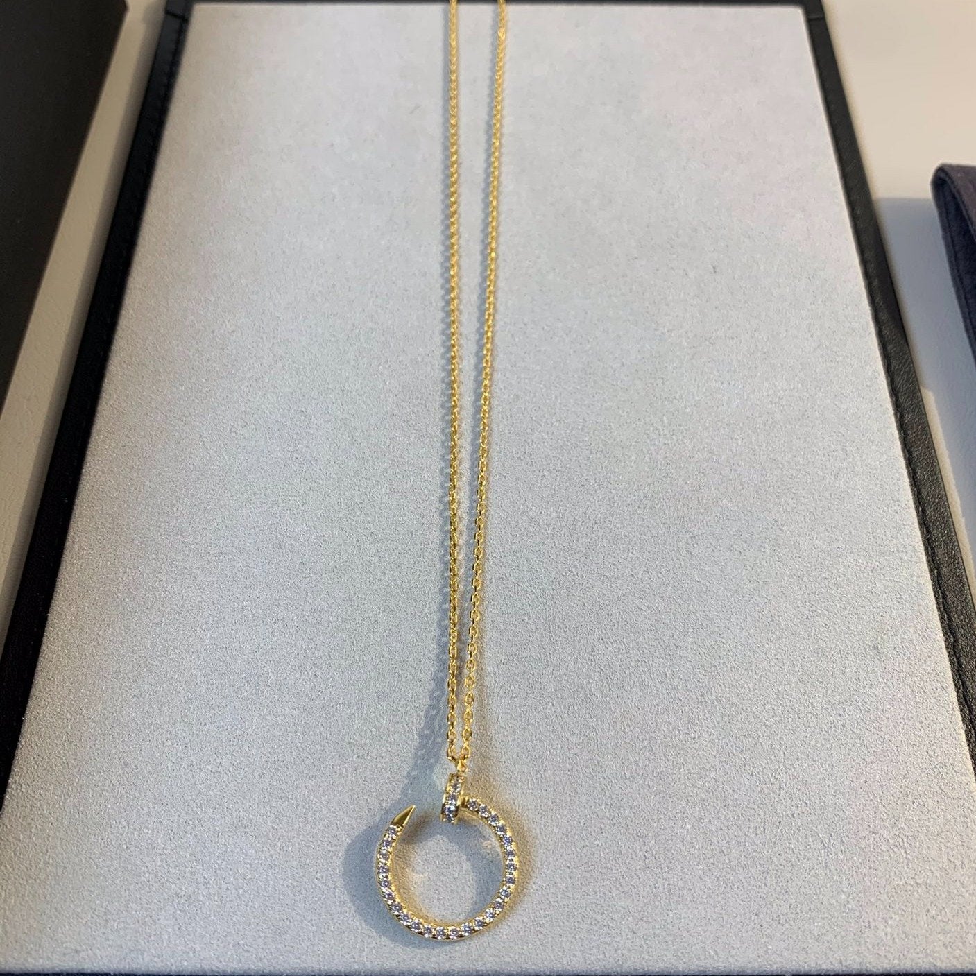 [LUXORA]JUSTE NECKLACE GOLD DIAMONDS