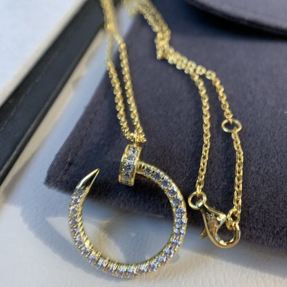 [LUXORA]JUSTE NECKLACE GOLD DIAMONDS