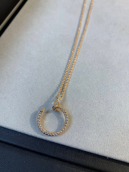 [LUXORA]JUSTE NECKLACE PINK GOLD DIAMONDS