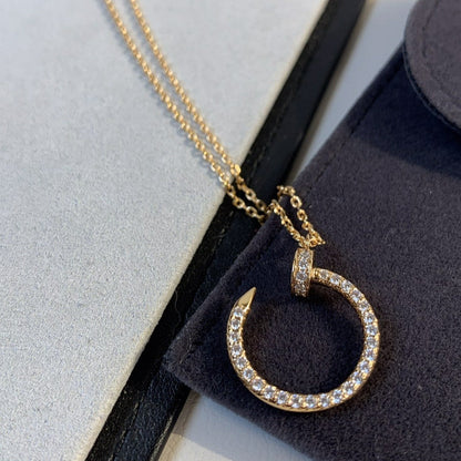 [LUXORA]JUSTE NECKLACE PINK GOLD DIAMONDS
