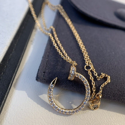[LUXORA]JUSTE NECKLACE PINK GOLD DIAMONDS