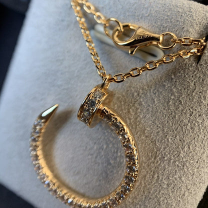 [LUXORA]JUSTE NECKLACE PINK GOLD DIAMONDS