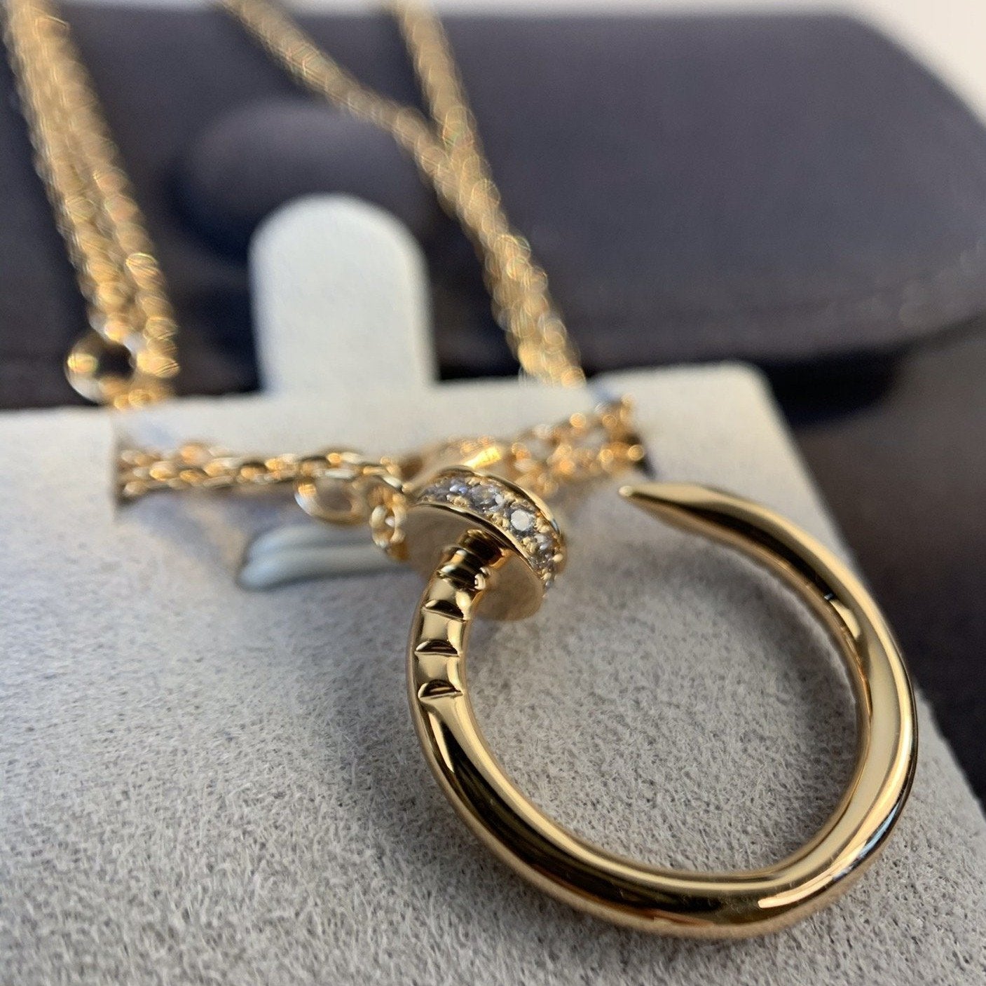 [LUXORA]JUSTE NECKLACE PINK GOLD DIAMONDS