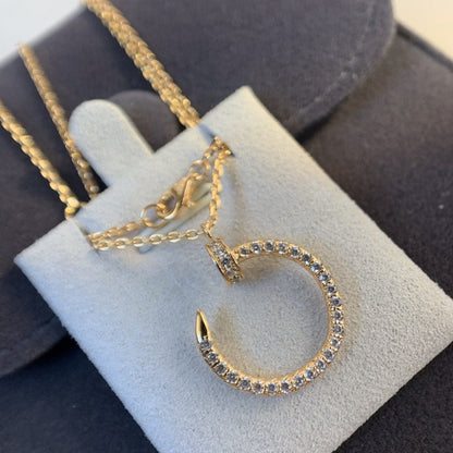 [LUXORA]JUSTE NECKLACE PINK GOLD DIAMONDS