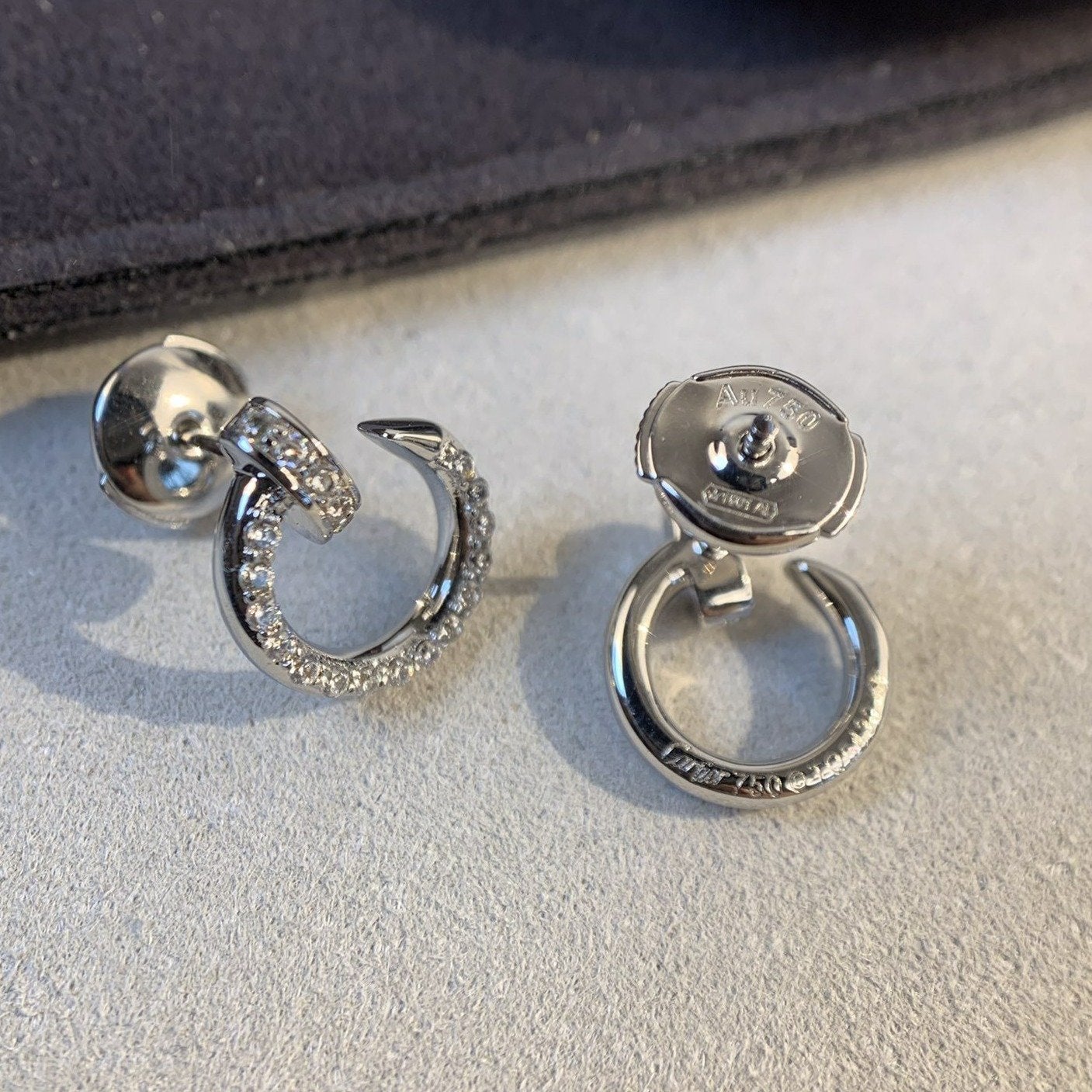 [LUXORA]JUSTE EARRINGS SILVER DIAMONDS