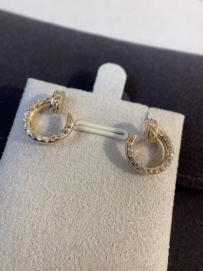 [LUXORA]JUSTE EARRINGS GOLD DIAMONDS