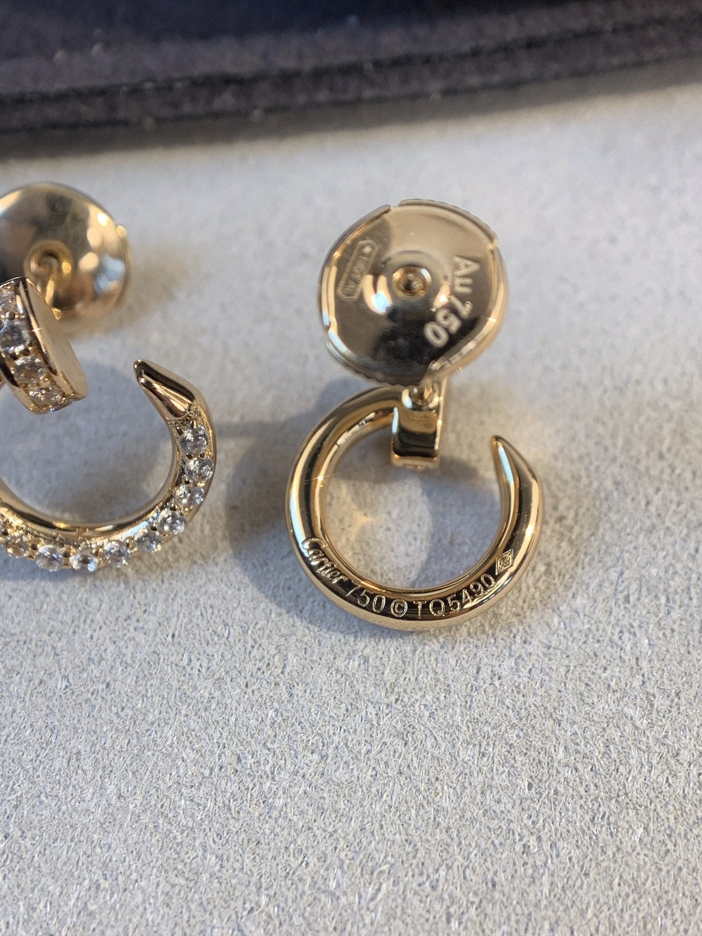 [LUXORA]JUSTE EARRINGS GOLD DIAMONDS