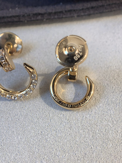 [LUXORA]JUSTE EARRINGS GOLD DIAMONDS