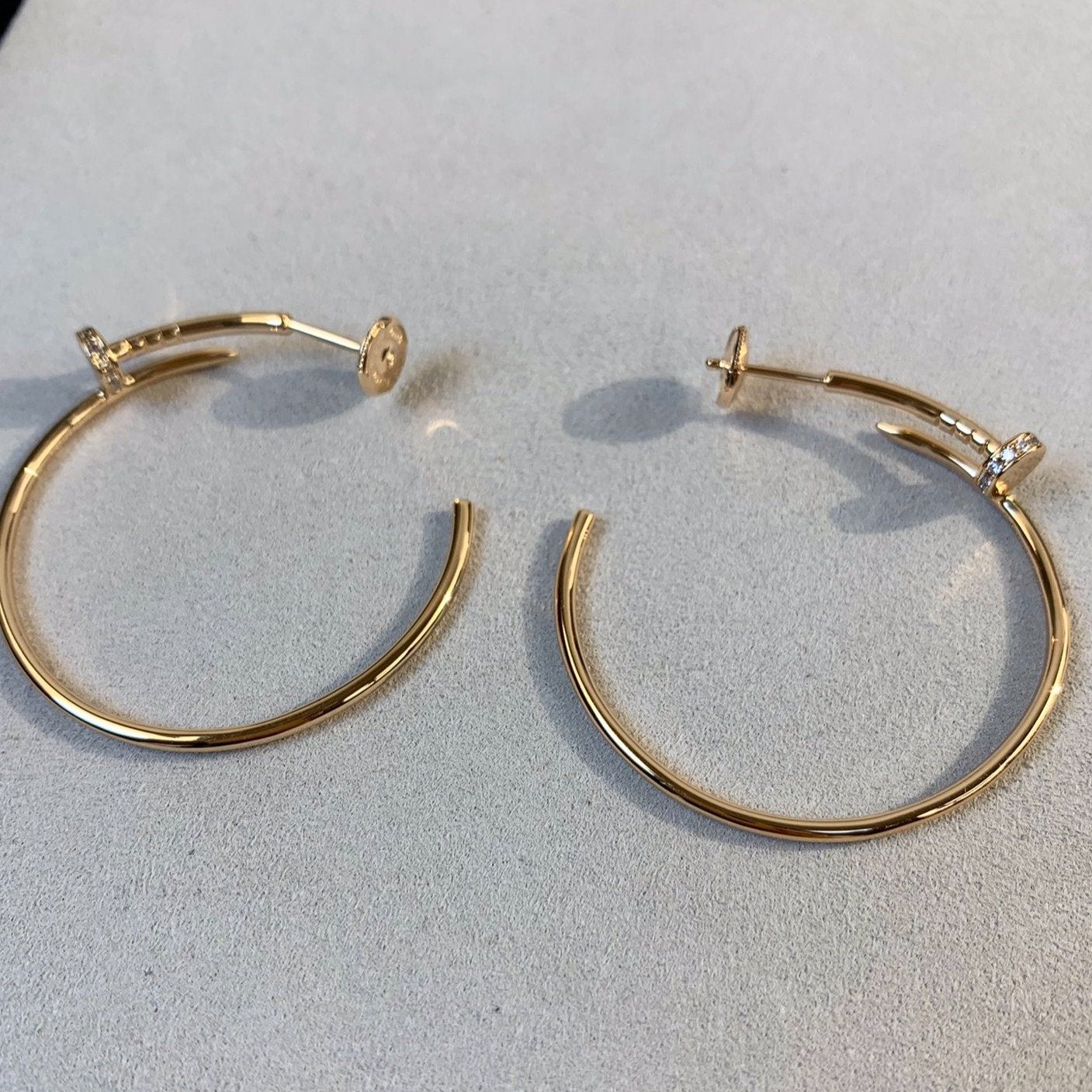 [LUXORA]JUSTE EARRINGS GOLD DIAMONDS 1.8MM