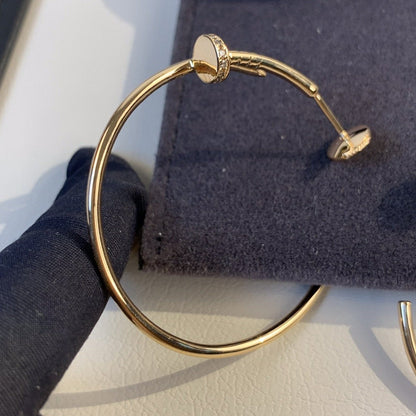 [LUXORA]JUSTE EARRINGS GOLD DIAMONDS 1.8MM