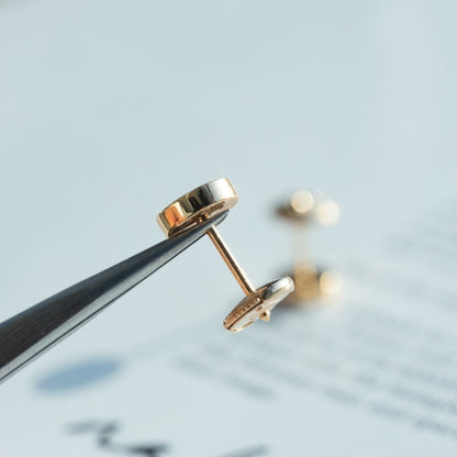 [LUXORA]LOVE EARRINGS PINK GOLD 10MM